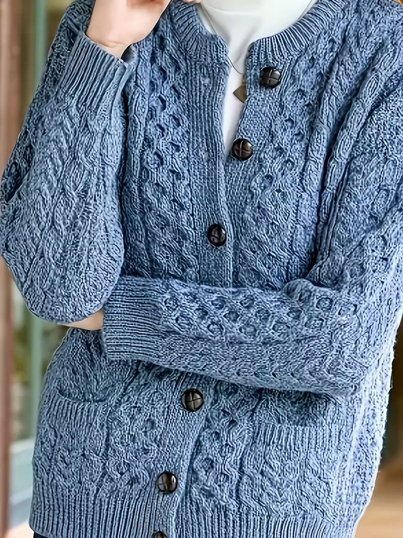 Thérèse | Cardigan en maille tressée