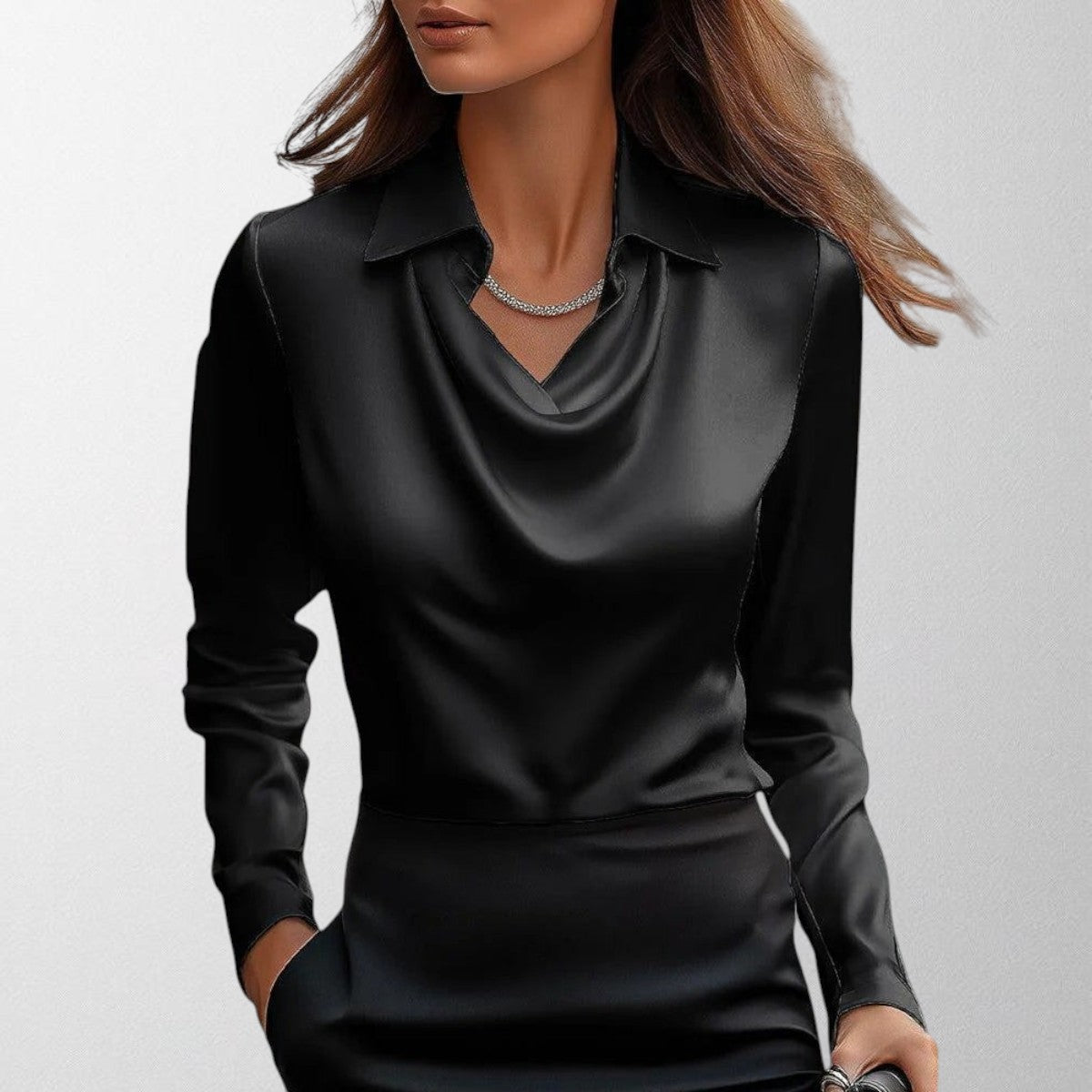 Alex | Blouse with Luxurious Sheen