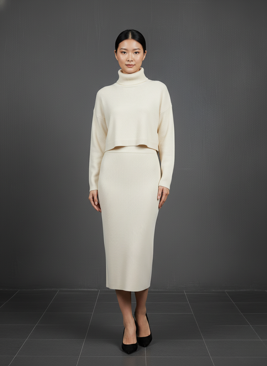 Léana | Ensemble maille chic