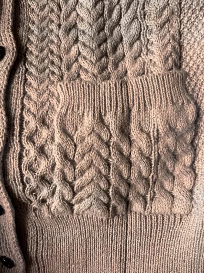 Thérèse | Cardigan en maille tressée