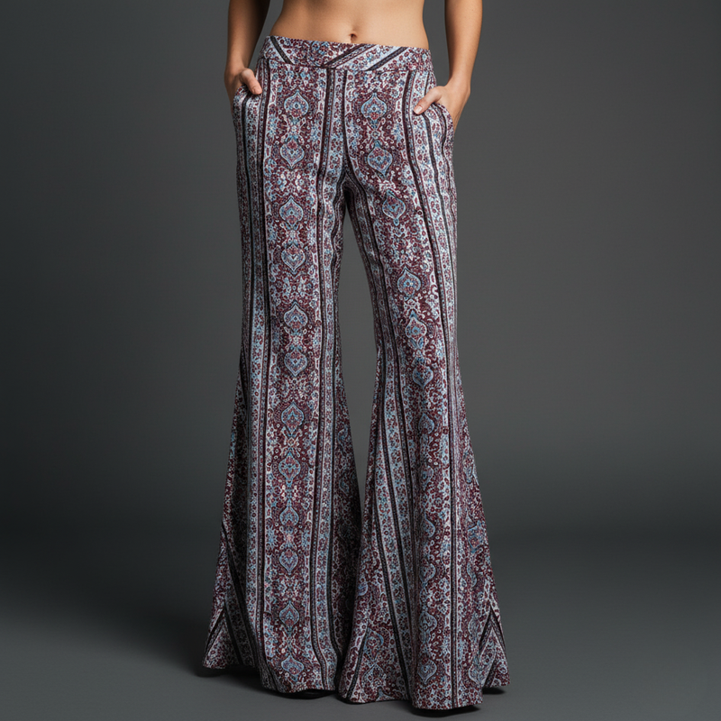 Sophix | Pantalon évasé extensible à taille haute