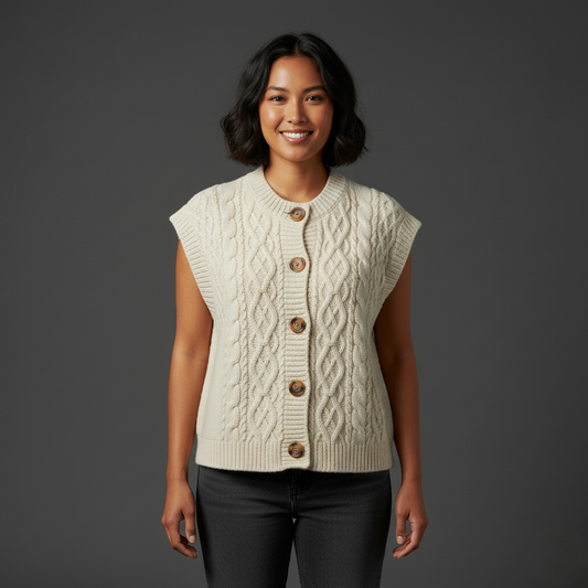 Chantal | Gilet torsadé