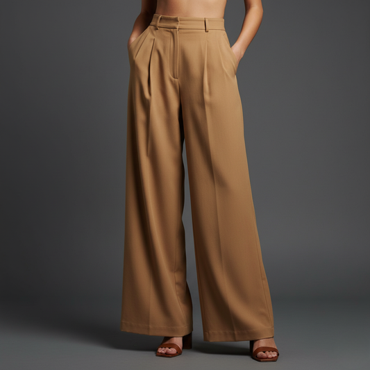 Odile | Pantalon droit taille haute élégant