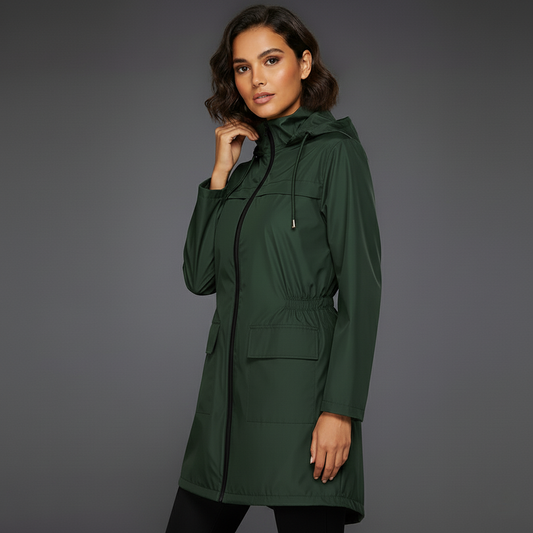 Camille | Parka Imperméable Taille Ajustée