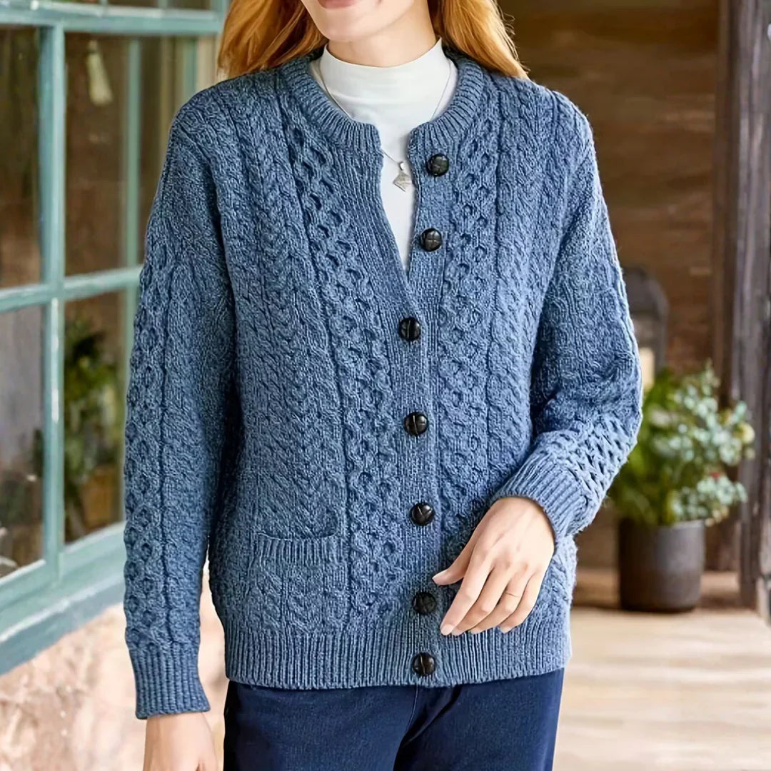 Thérèse | Cardigan en maille tressée