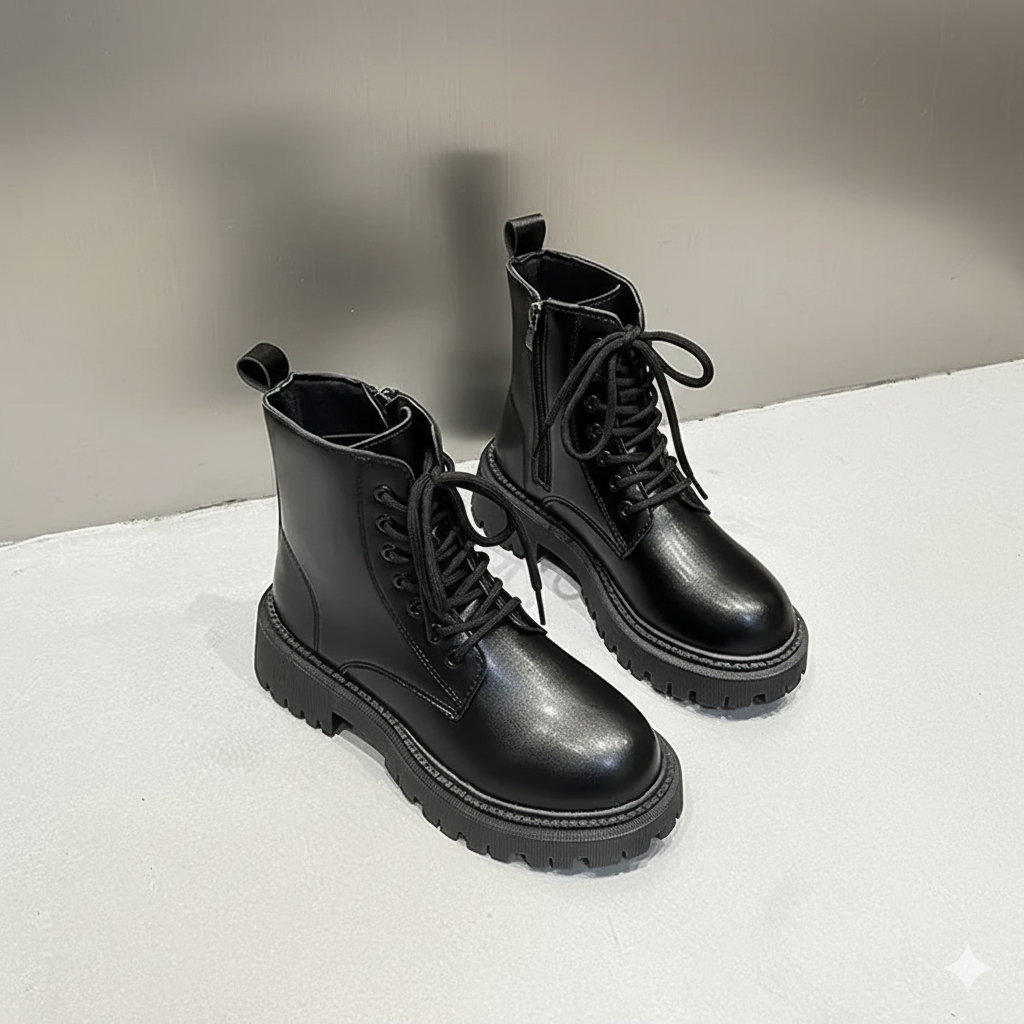 Mya | Bottines marron à semelle épaisse