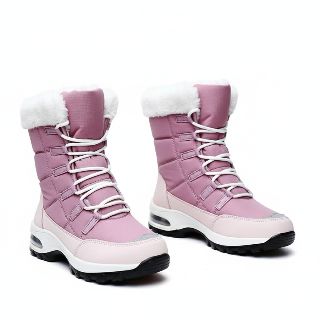 Évane – Bottes d’hiver imperméables doublées et à lacets
