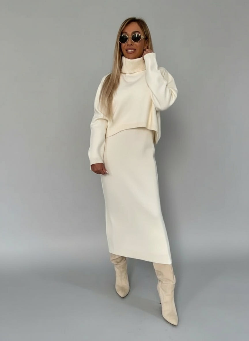 Léana | Ensemble maille chic