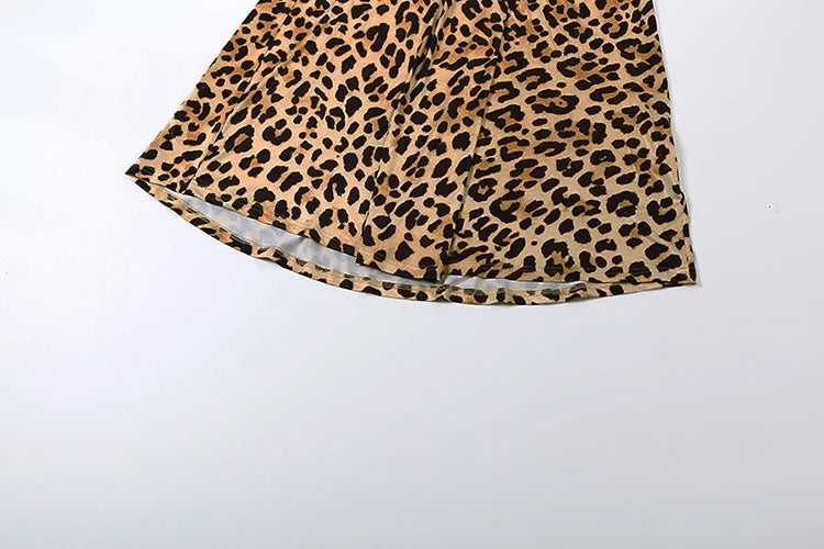 Mylène | Robe léopard drapée