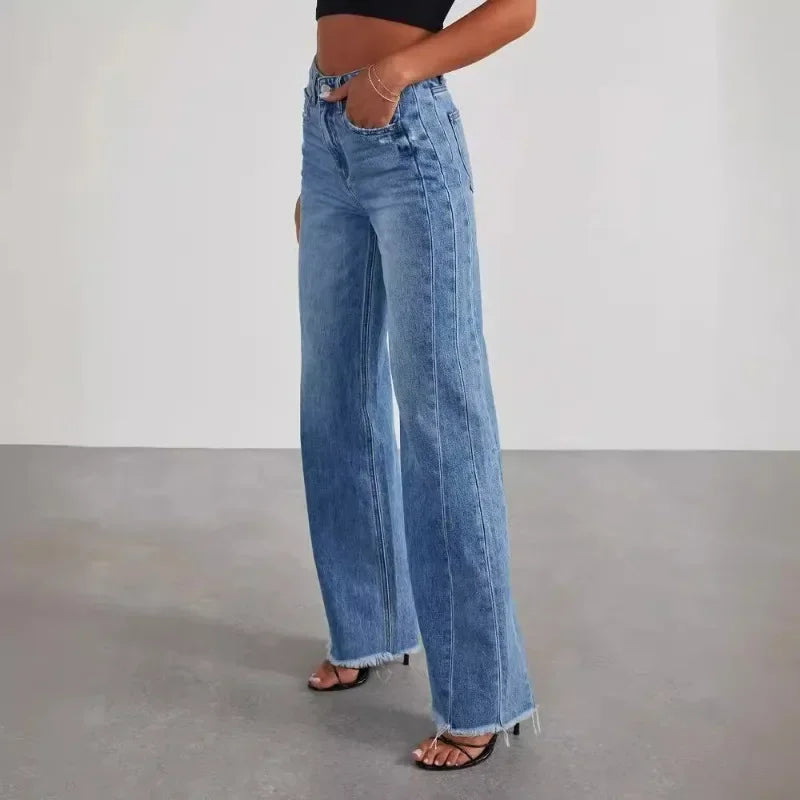 Éléonore | Jean Wide-Leg Taille Mi-Haute