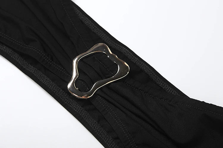 Maëva | Combinaison fluide noire