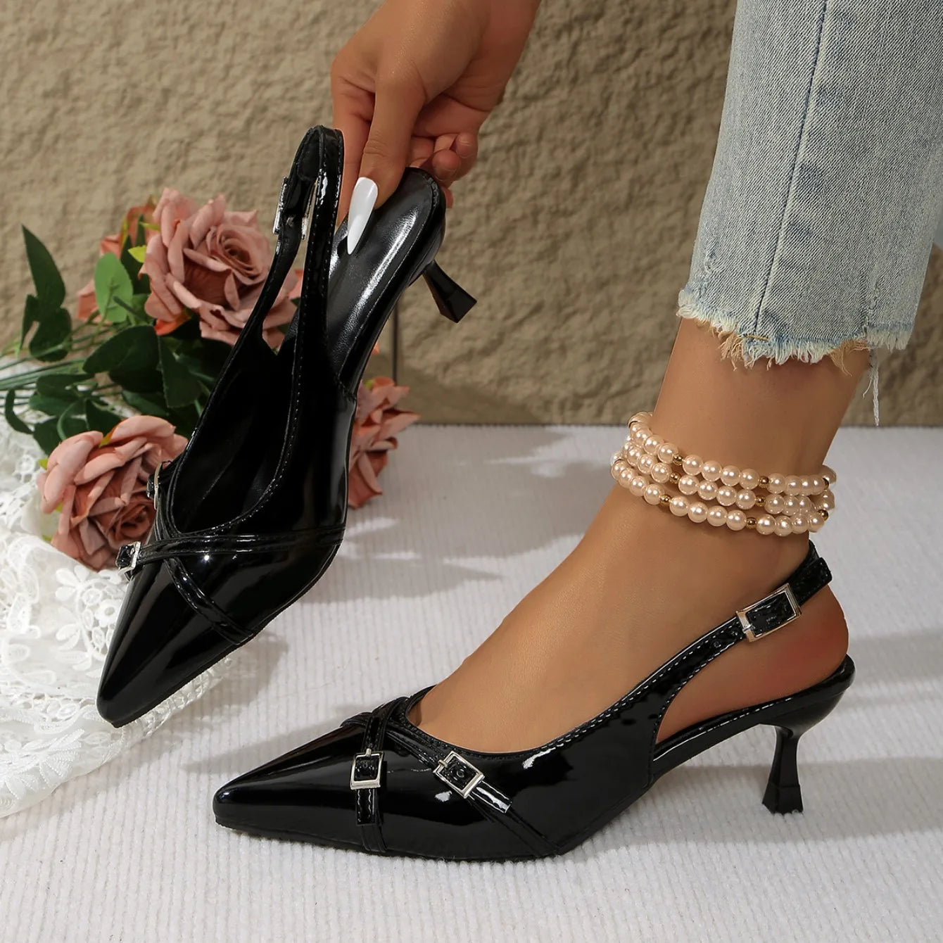 Adèle | Escarpins slingback