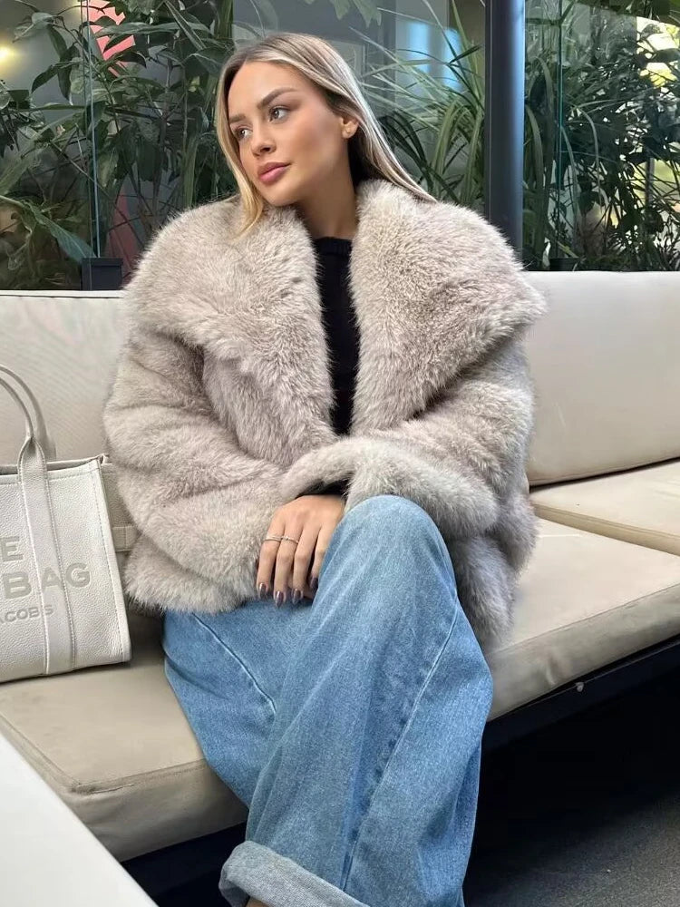 Estelle | Manteau Fourrure Douce