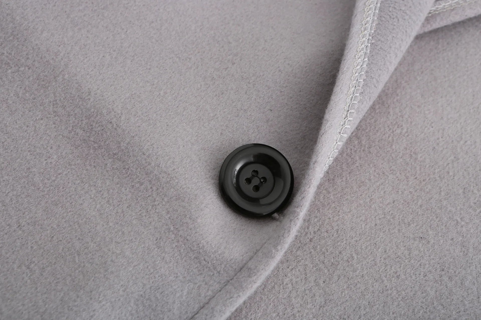 Blandine | Manteau ample en laine à col rond