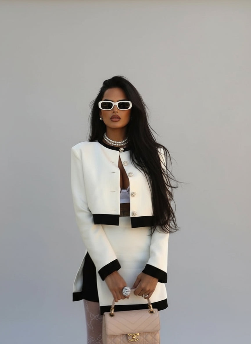 Alana | Ensemble chic bicolore