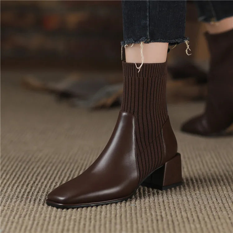 Noémie | Bottines marron