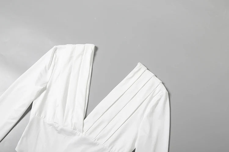 Lorena | Robe bicolore drapée