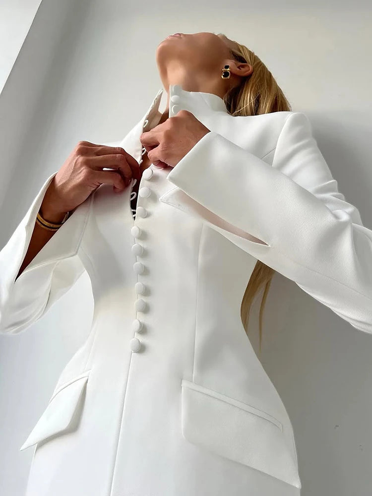 Nadia | Robe blazer noire