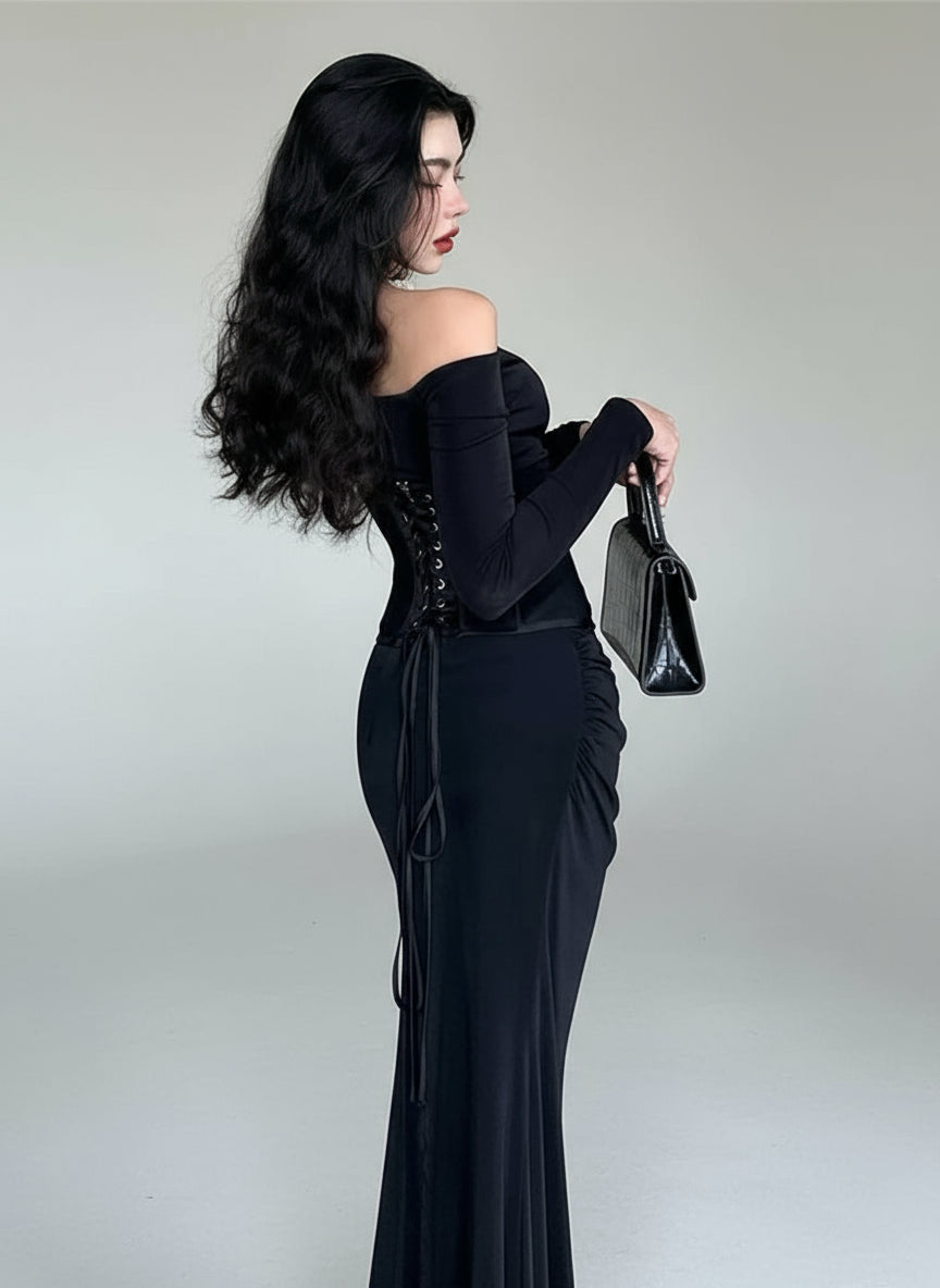 Amara | Robe corset épaules nues