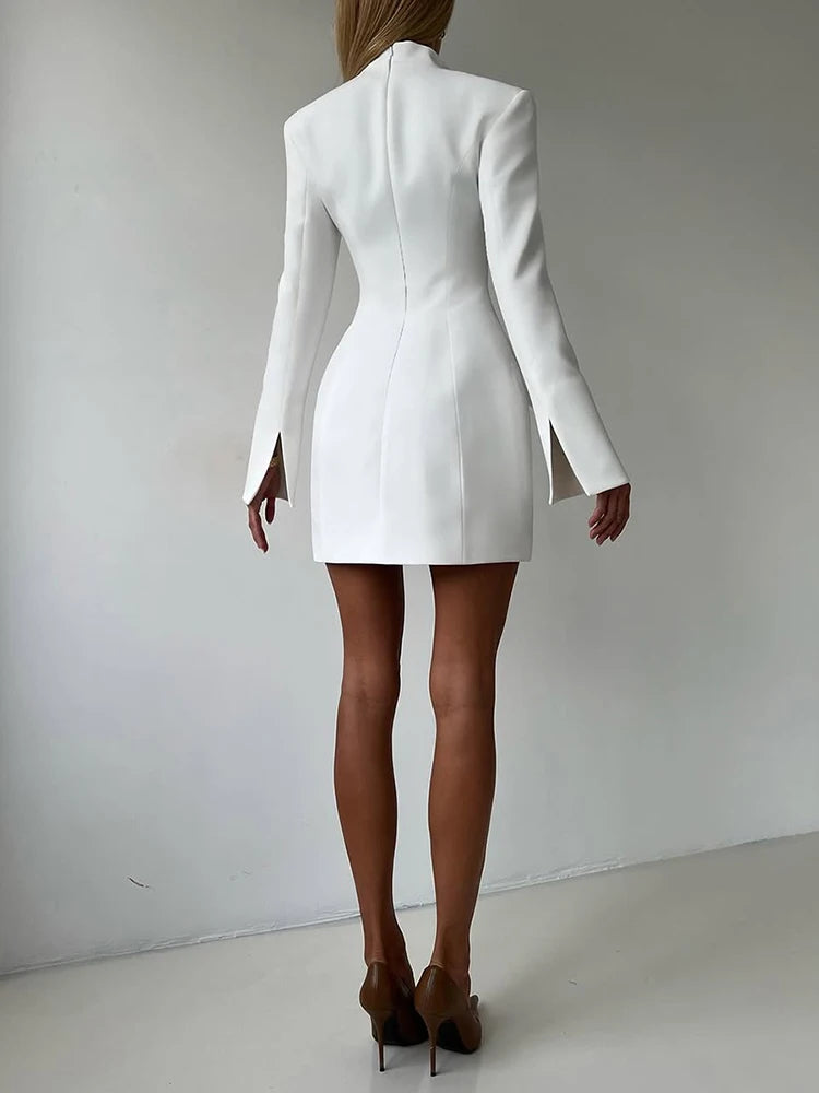 Nadia | Robe blazer noire