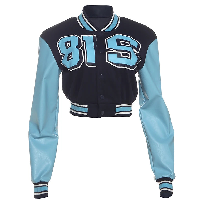 Naëlle | Blouson varsity bleu