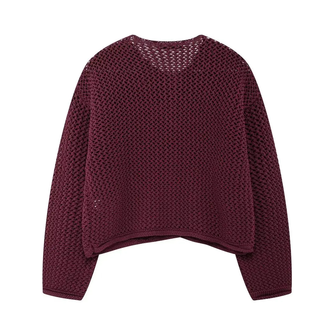 Amélie | Cardigan bordeaux