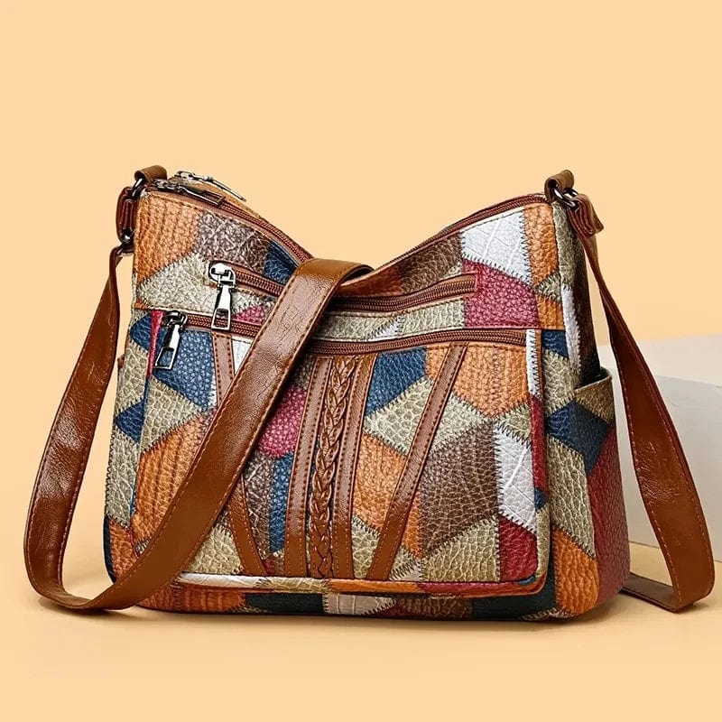 Romy | Mosaic Leather Handbag