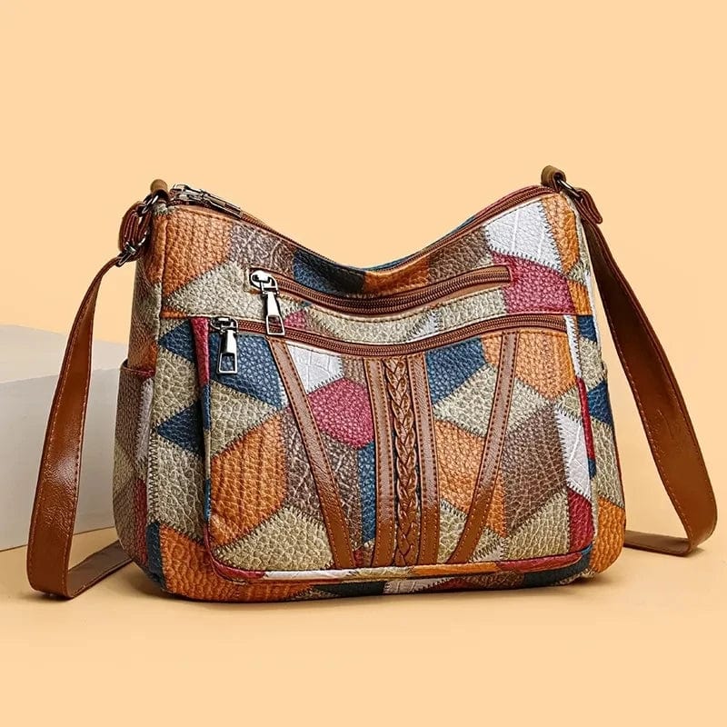 Romy | Mosaic Leather Handbag