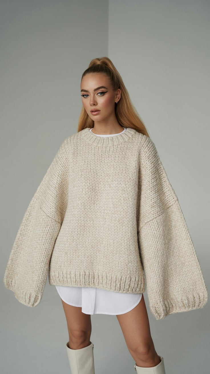 Élina | Pull oversize doux