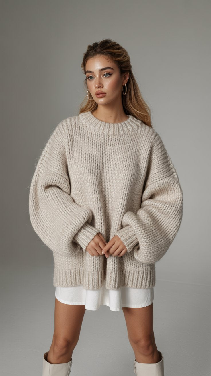 Élina | Pull oversize doux