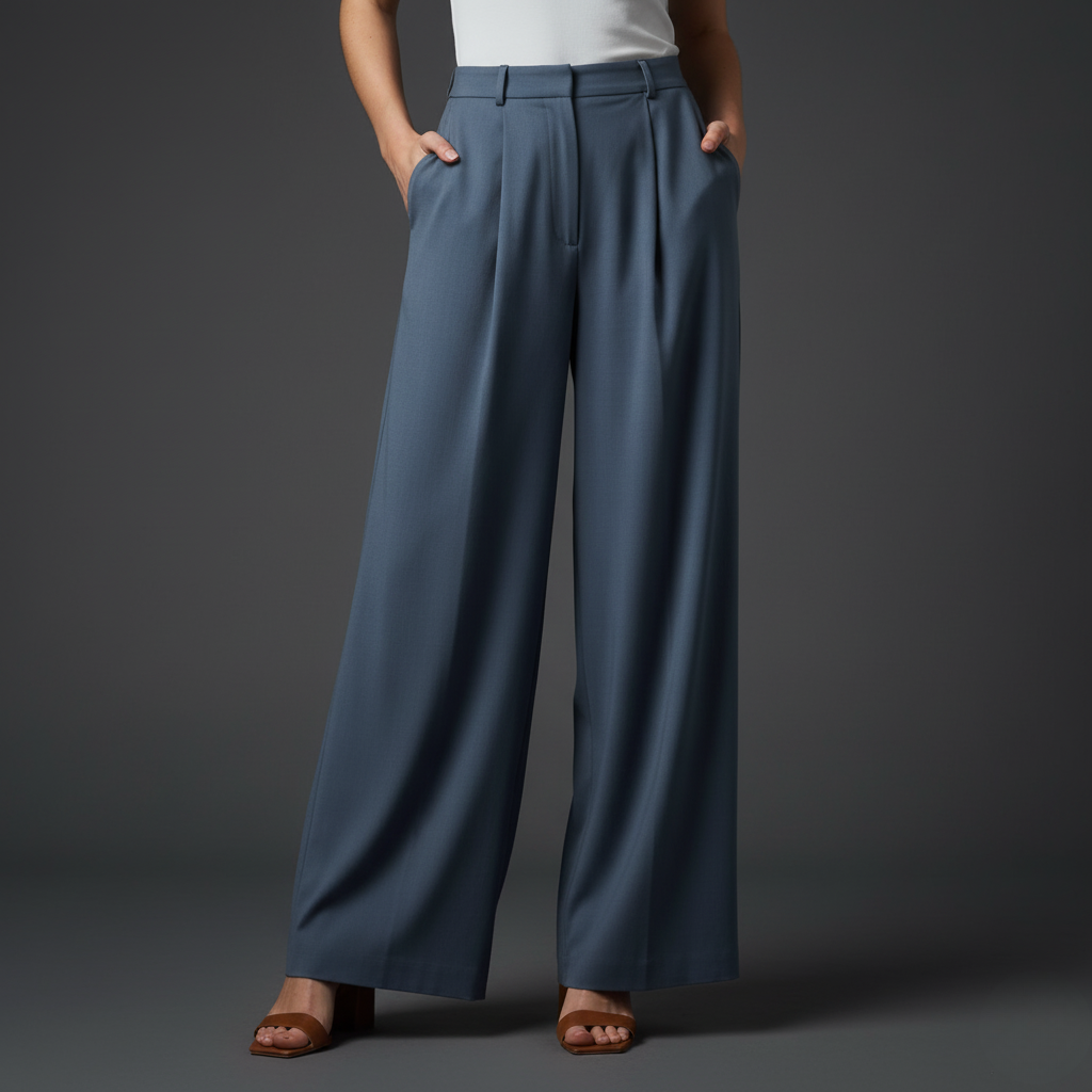 Odile | Pantalon droit taille haute élégant