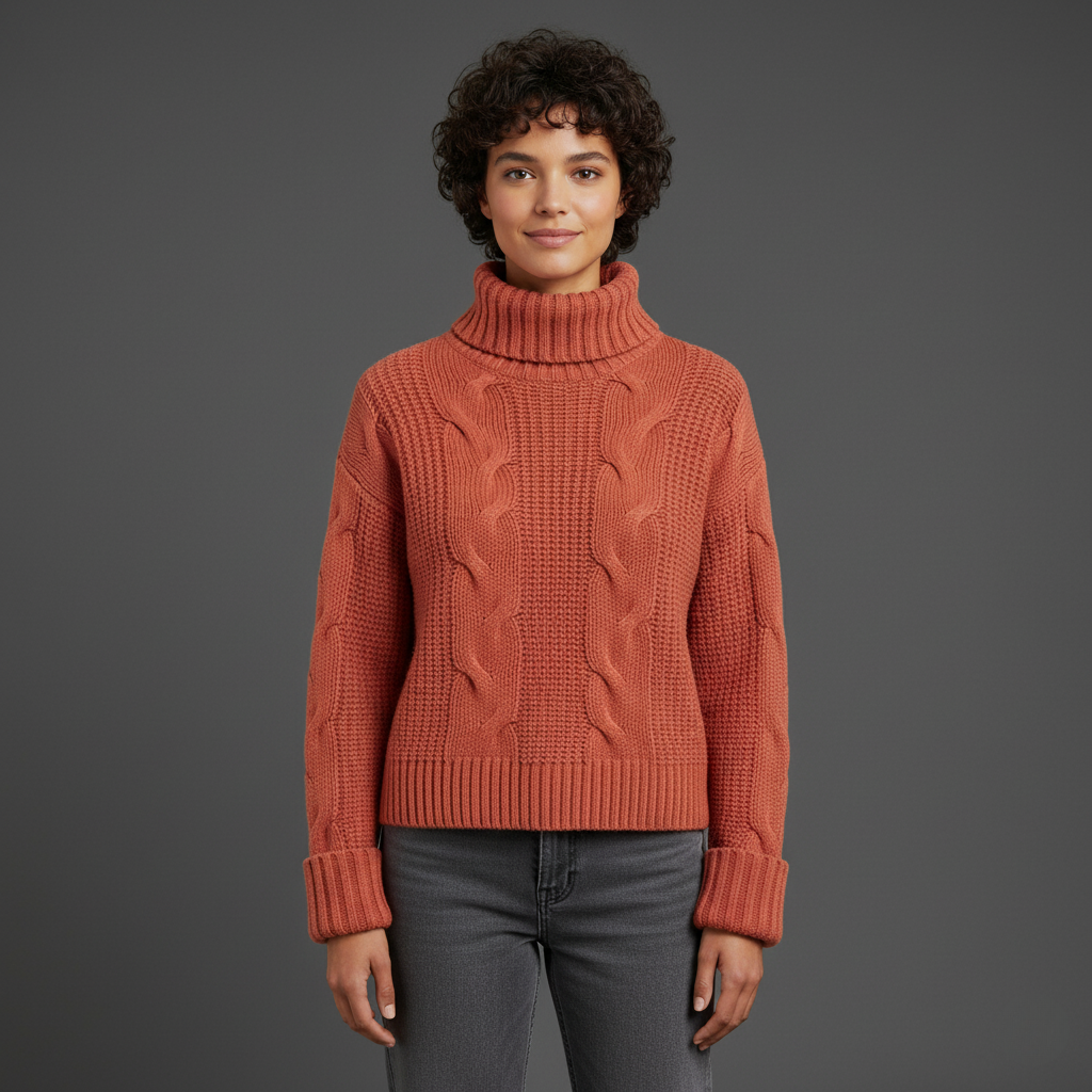 Olivia | Pull torsadé oversize