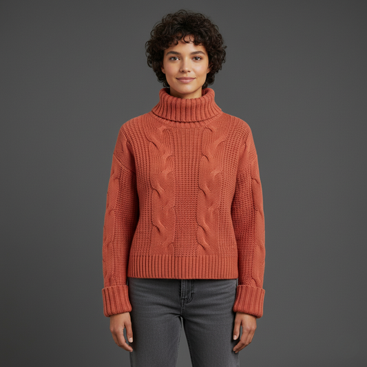 Olivia | Pull torsadé oversize