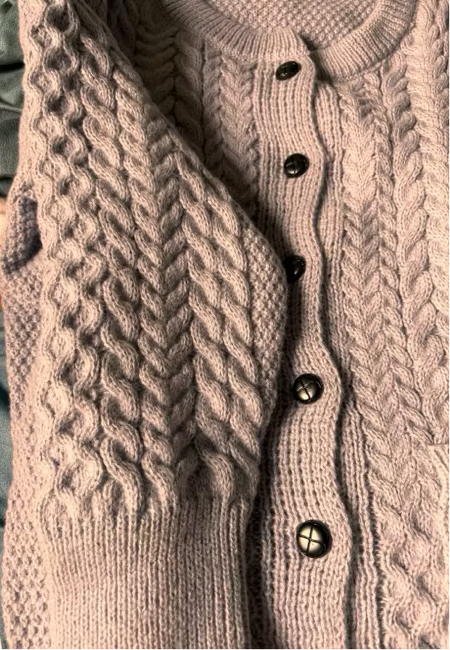 Thérèse | Cardigan en maille tressée