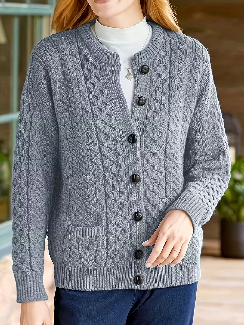 Thérèse | Cardigan en maille tressée