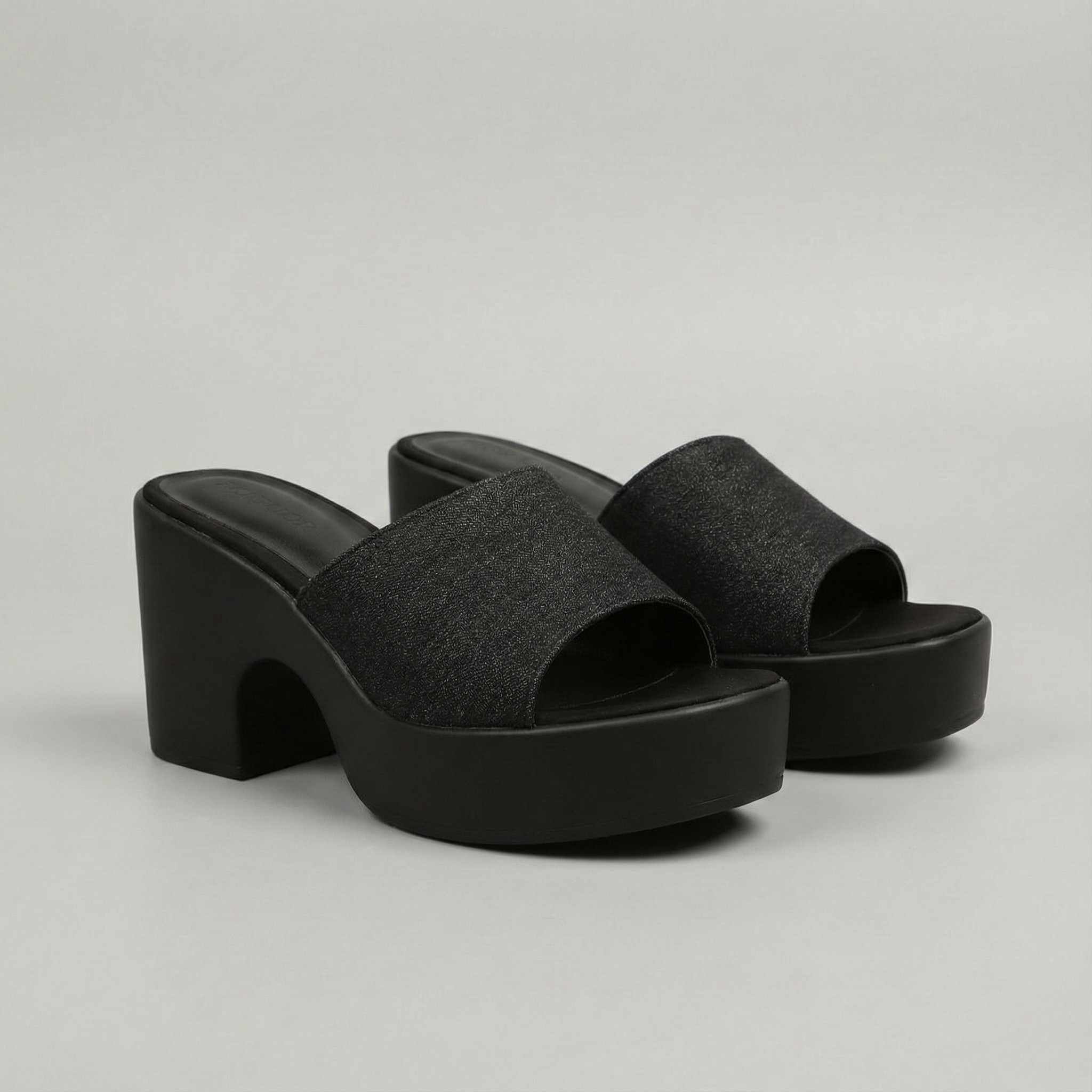 Florence | Sandales noires à plateforme