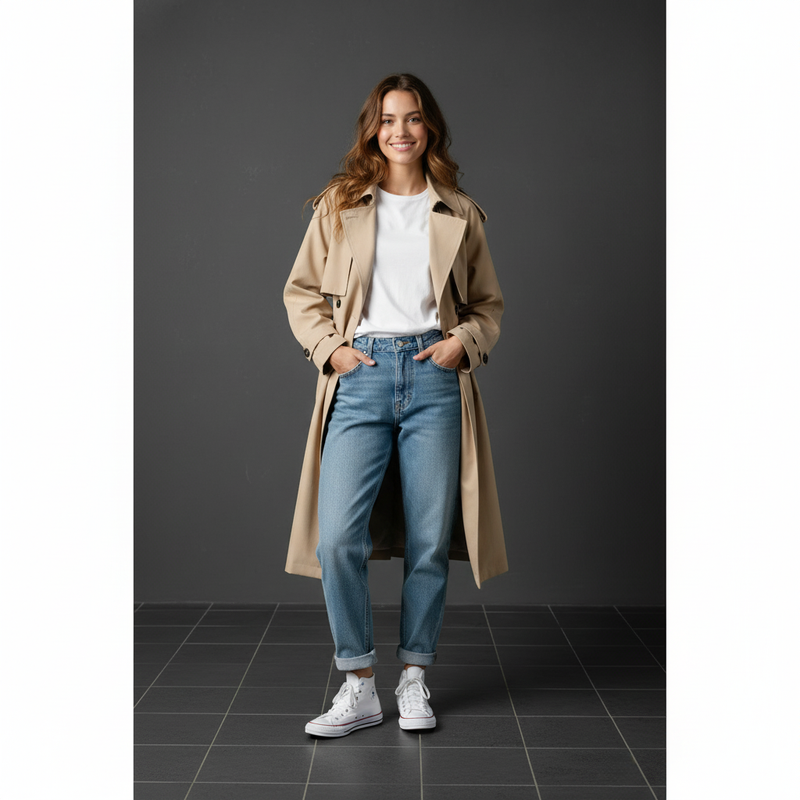 Madeleine | Trench beige classique