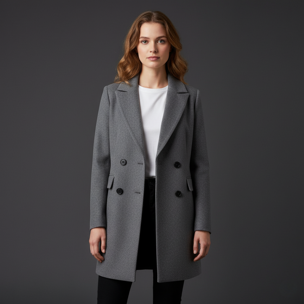 Luna | Manteau droit élégant