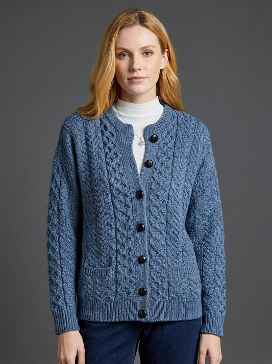 Thérèse | Cardigan en maille tressée