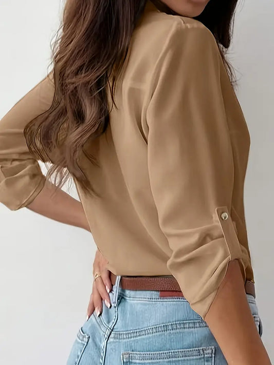Lyla - Chemise femme élégante unie