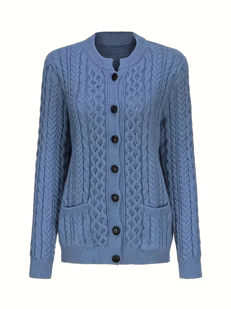 Thérèse | Cardigan en maille tressée