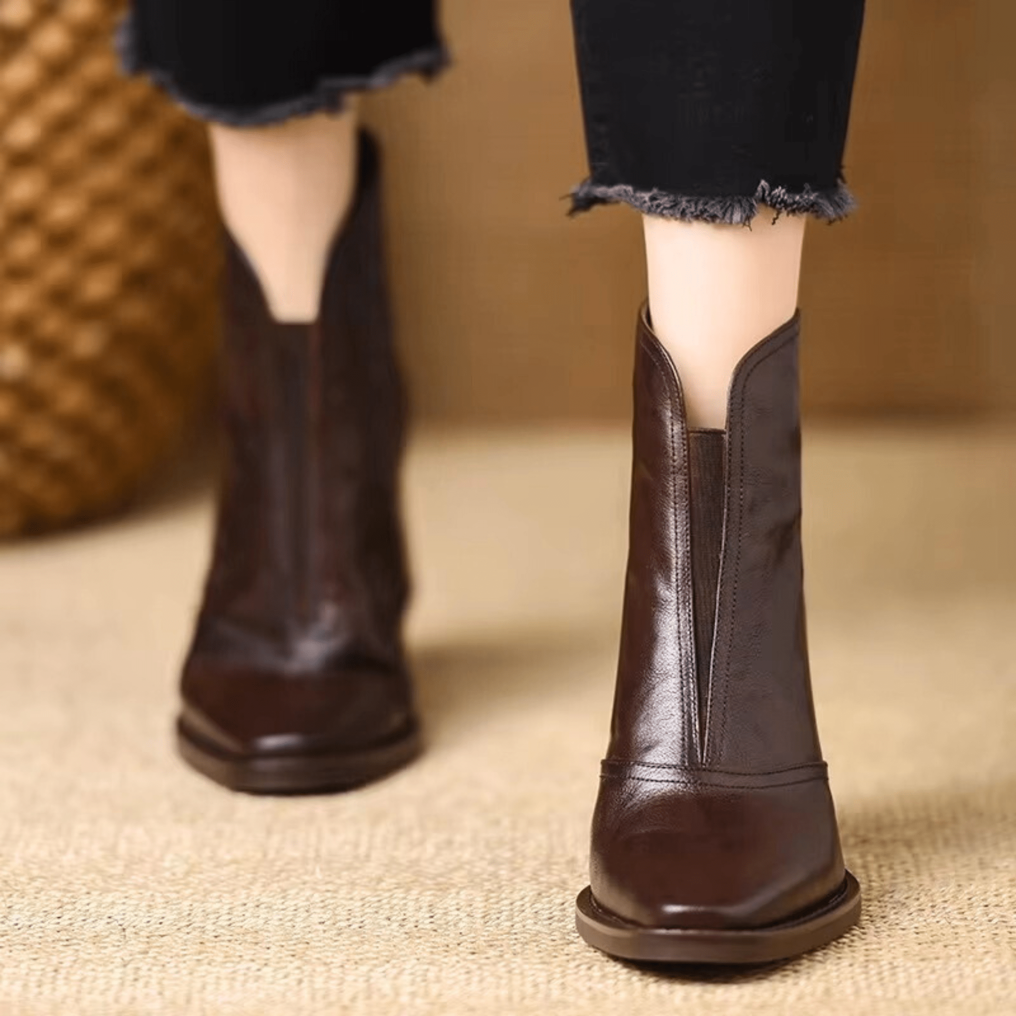 Nolane | Bottines de Luxe à Talon Moyen