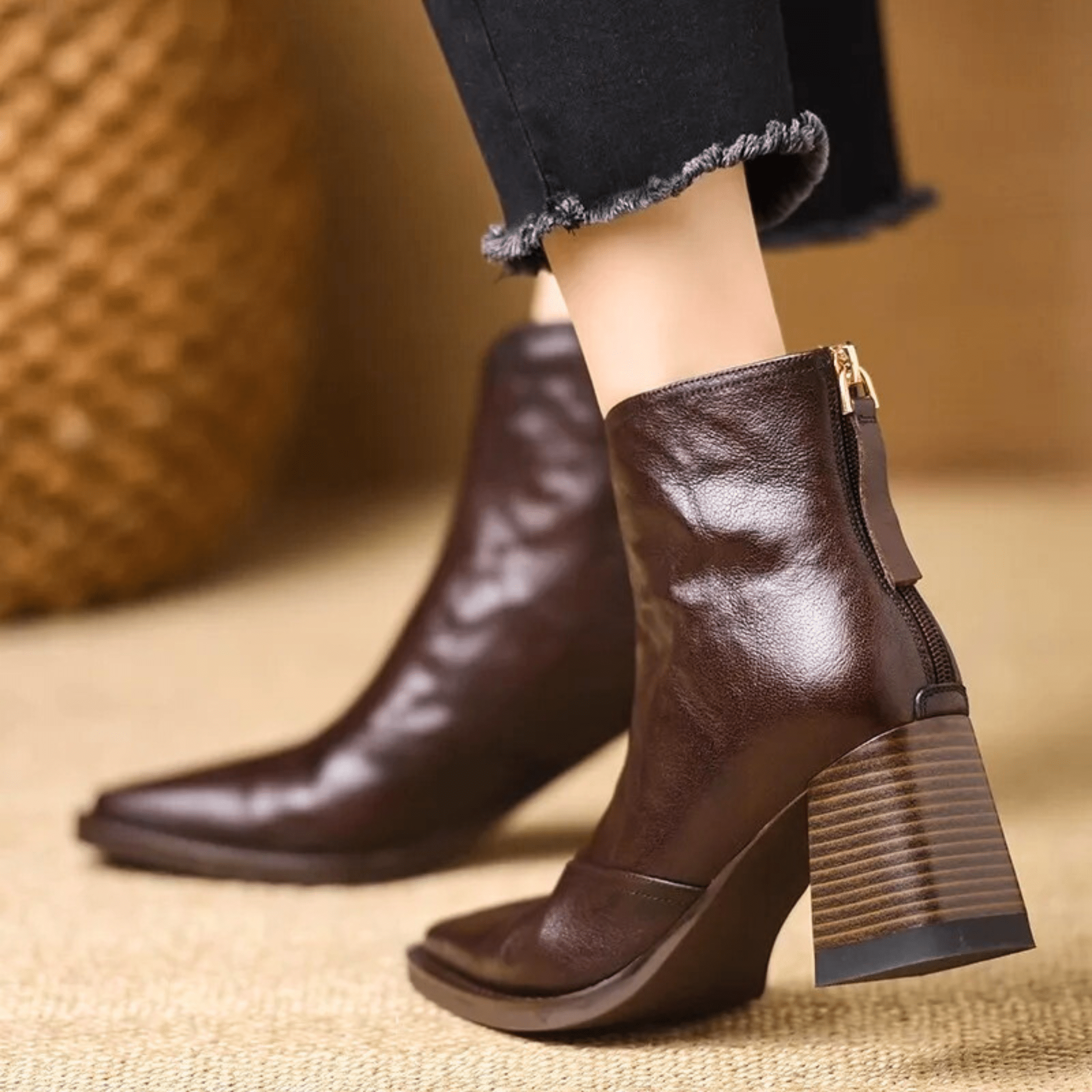 Nolane | Bottines de Luxe à Talon Moyen