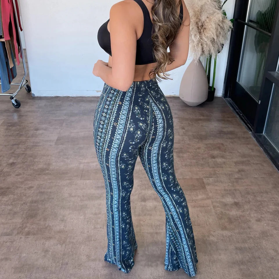 Sophix | Pantalon évasé extensible à taille haute